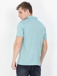 ECOLINE Clothing Eco-Friendly Men's 50/50 Blend Polo T-Shirt (Jade,XS)-thumb2