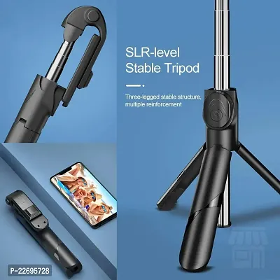 XANK XT-02 Wireless Mini Live Broadcast Extendable Bluetooth Selfie Stick Cum Tripod-thumb2