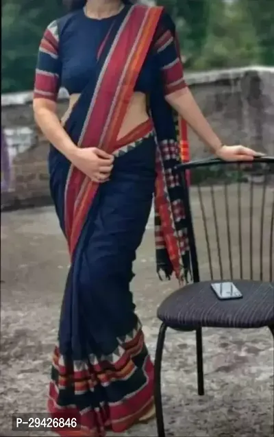 HANDLOOM COTTON KHADI SAREE-thumb0