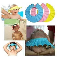 Macron Adjustable Soft Visor Eye/Ear Protector Wash Hair Bathing Shower Cap/Hat Ideal for Bathing Toddle, Baby Boys and Girls (Multicolor, Pack of 1)-thumb3