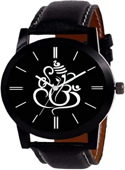 MACRON Analog Men's Watch (Black Dial, Black Colored Strap)