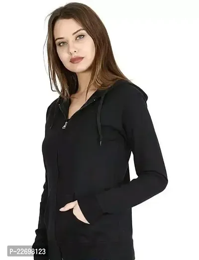 Stylish Viscose Rayon Solid Jackets For Women-thumb0