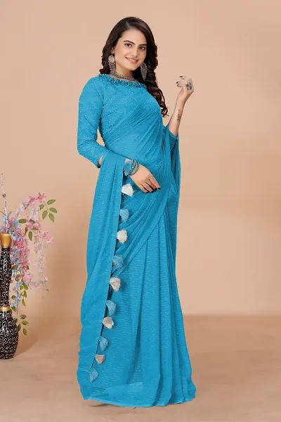 Daily Wear Georgette Saree with Blouse piece