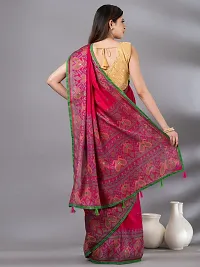 Designer Jute Silk Saree With Blouse Piece For Women-thumb2