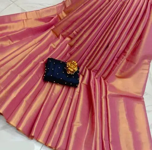 Daily Wear Poly Silk Saree with Blouse piece