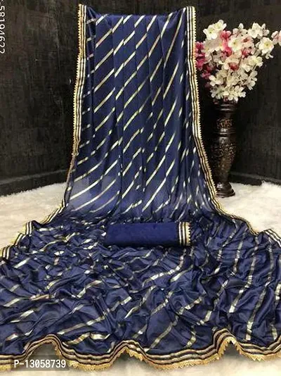 Daily Wear Lycra Saree with Blouse piece