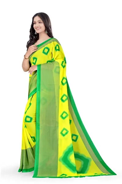 New In Georgette Saree with Blouse piece