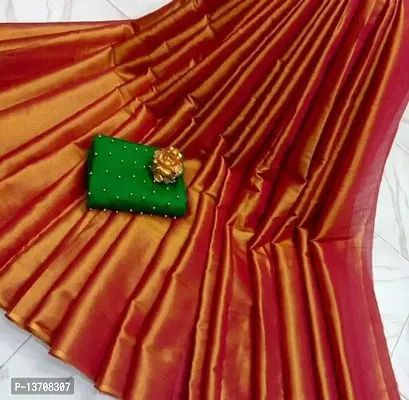 Partywear Art Silk Saree with Blouse piece-thumb0