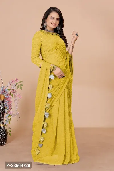 Daily Wear Georgette Saree with Blouse piece