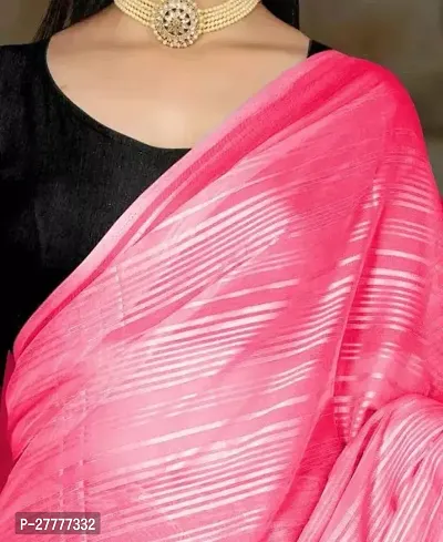 Fancy Pink Art Silk Saree With Blouse Piece For Women-thumb0