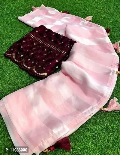 Daily Wear Chiffon Saree with Blouse piece