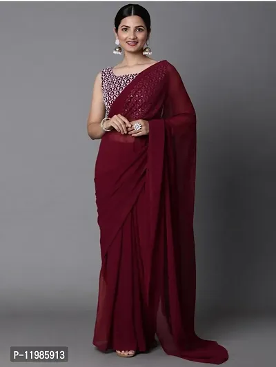 Daily Wear Georgette Saree with Blouse piece