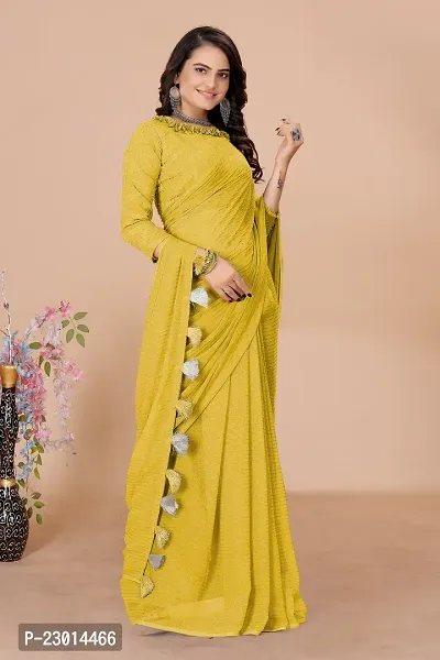 Daily Wear Georgette Saree with Blouse piece-thumb0