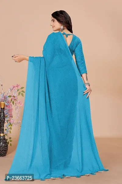 Daily Wear Georgette Saree with Blouse piece-thumb2