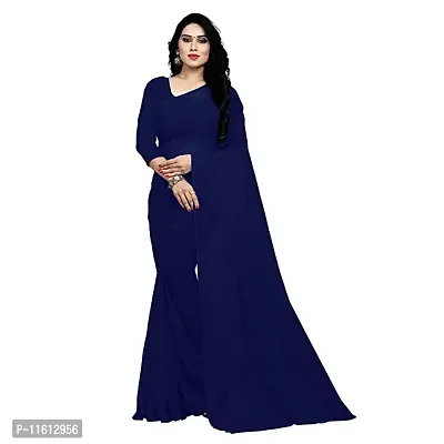 Daily Wear Georgette Saree with Blouse piece-thumb0