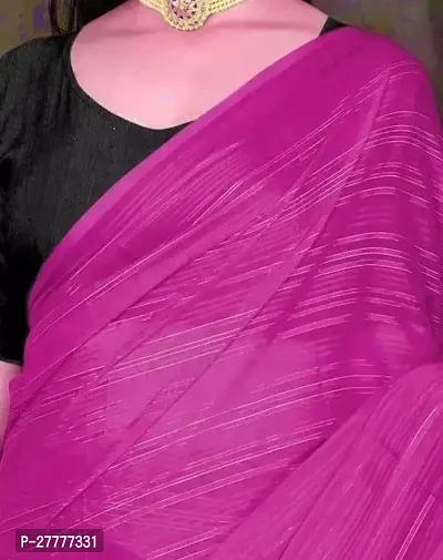 Fancy Pink Art Silk Saree With Blouse Piece For Women-thumb0