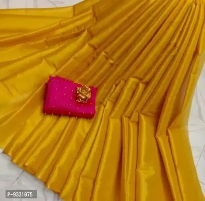 Partywear Poly Silk Saree with Blouse piece-thumb0