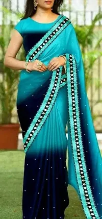 Stylish Georgette Saree with Blouse piece For Women