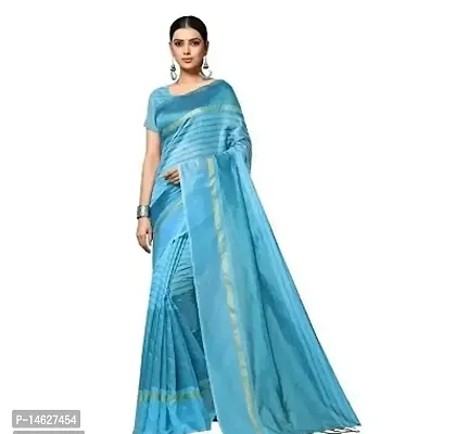 Daily Wear Polycotton Saree with Blouse piece