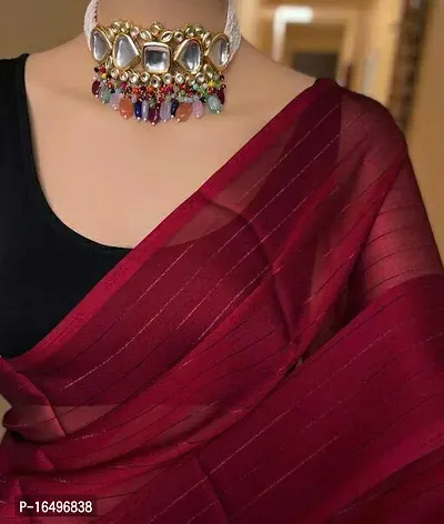 Daily Wear Chiffon Saree with Blouse piece