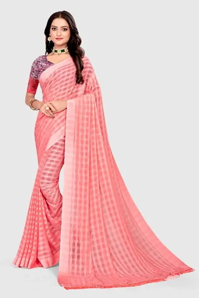 Daily Wear Georgette Saree with Blouse piece