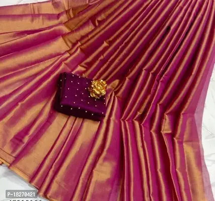 Daily Wear Poly Silk Saree with Blouse piece