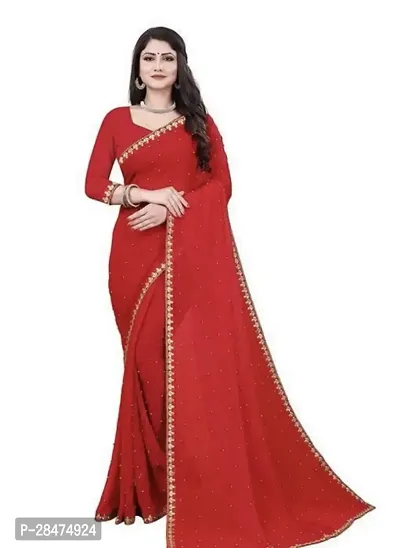 Classic Lycra Saree with Blouse piece