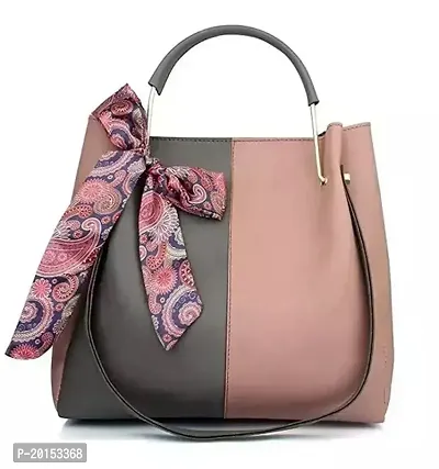 Stylish Pink Leather  Handbags For Women-thumb0