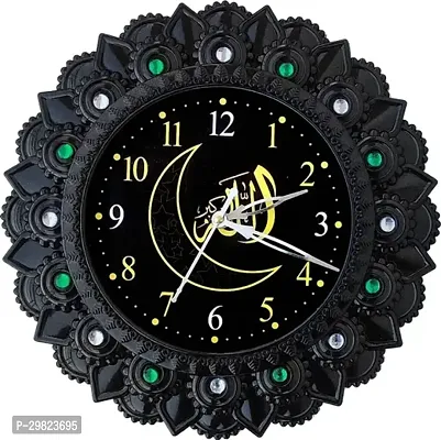 Designer Black Plastic Analog Wall Clock-thumb0