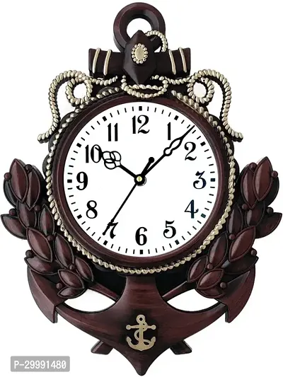 Designer Brown Wood Analog Wall Clock-thumb0