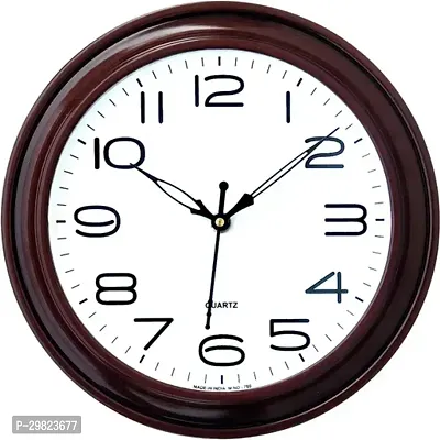 Designer Maroon Plastic Analog Wall Clock