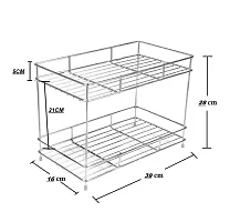 Modern Steel Multi Use Kitchen Rack and Holder, Combo-thumb2