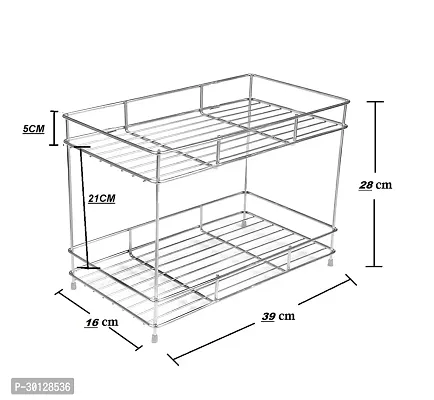 Modern Steel Multi Use Kitchen Rack and Holder, Combo-thumb3