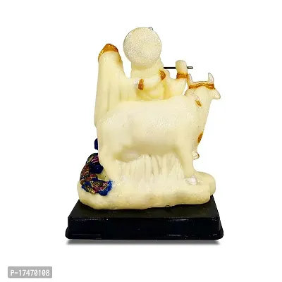 Stylewell Multicolor Bhakti God Radium Unbreakable (2132) Lord Cow Radha Krishna Idol Home and Office Decoration Showpiece-thumb4