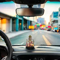 Stylewell Mdf Cutout Sitting Ashirwad Face Hanuman/bajrang Bali Wooden Sticker Statue Car-thumb4