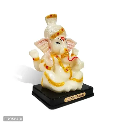 Stylewell Sitting Vighnaharta/ganpati/bappa Idol( Ganesh Pagadi /Model No-2164) Multicolor Unbreakable Radium God Stand for Home Decor/car Dashboard/mandir Pooja Murti/temple Puja/office Table Showpiece-thumb3