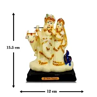 Stylewell Multicolor Bhakti God Radium Unbreakable (2132) Lord Cow Radha Krishna Idol Home and Office Decoration Showpiece-thumb1