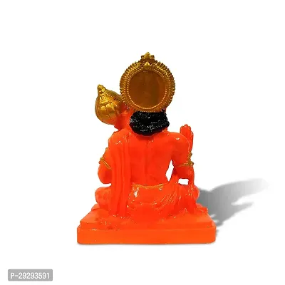 Stylewell Polyresin Sitting Bajrangbali Hanuman Blessing/ashirwad/reading Posture Car-thumb3