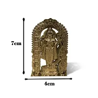 Stylewell Metalic Green Ram Lalla Idol Ayodhya Plastic Murti Statue God Stand Car Dashboard/divine Gifts-thumb2