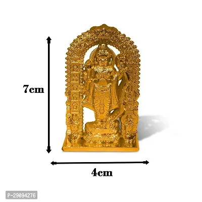 Stylewell Golden Ram Lalla Idol Ayodhya Plastic Murti Statue God Stand Car Dashboard/divine Gifts-thumb3