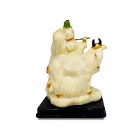 Stylewell Radium Statues Cow Radha Krishna/thakur Ji/govinda (Md:2036) Beautiful Idol Figurine Showpiece for Home Decoration, Gift Item  Car Dashboard-thumb3