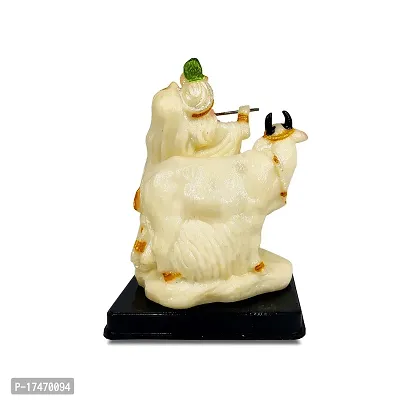 Stylewell Radium Statues Cow Radha Krishna/thakur Ji/govinda (Md:2036) Beautiful Idol Figurine Showpiece for Home Decoration, Gift Item  Car Dashboard-thumb4