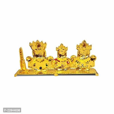 Stylewell Beads Lords Jagannath, Balaram  Subhadra Idol (St-2157) Multicolor Metal God Stand for Home Dcor/car Dashboard/mandir Pooja Murti/temple Puja/office Table Showpiece-thumb4