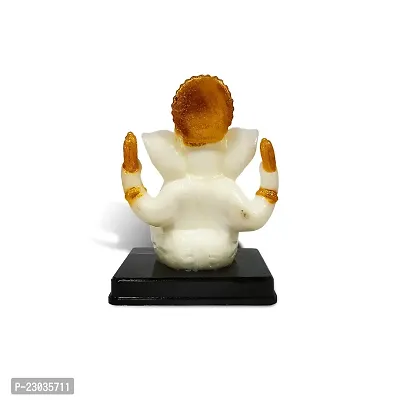 Stylewell Sitting Vighnaharta/ganpati/bappa Idol( Mukut Ganesha /Model No-2027) Multicolor Unbreakable Radium God Stand for Home Decor/car Dashboard/mandir Pooja Murti/temple Puja/office Table Showpiece-thumb4