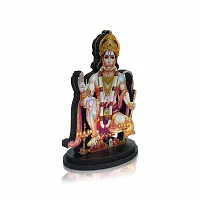 Stylewell Mdf Cutout Sitting Ashirwad Face Hanuman/bajrang Bali Wooden Sticker Statue Car-thumb3