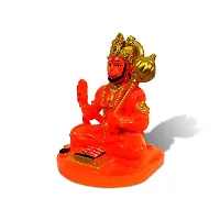 Stylewell Polyresin Sitting Bajrangbali Hanuman Blessing/ashirwad/reading Posture Car-thumb3