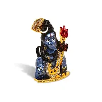 Stylewell Lord Shiv| Mahadev|bhima Shanker| Idol (St-2072) Multicolor Metal God Stand Statue for Home/ Mandir/office Table Decor /Car Dashboard Murti Showpiece-thumb2