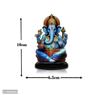 Stylewell Mdf Cutout Ganpati/ganesha/vighanharta Wooden Sticker Statue Car Dashboard Stand-thumb3