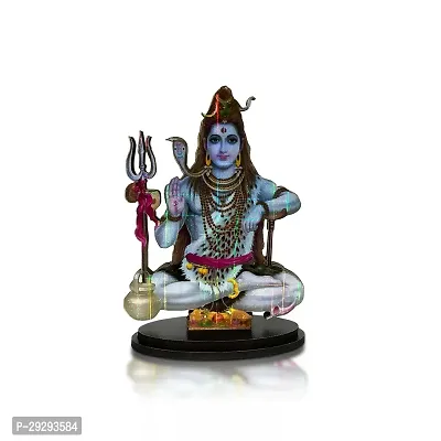 Stylewell Mdf Cutout Shiv/mahadev/bholebaba/mahakal 2d Wooden Sticker Statue God Stand-thumb0