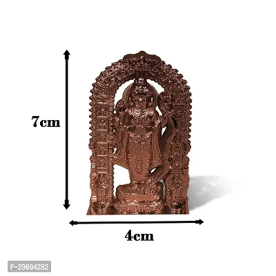 Stylewell Copper Ram Lalla Idol Ayodhya Plastic Murti Statue God Stand Car Dashboard/divine Gifts-thumb3